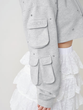 モデル：158cm（着用サイズ：FREE　着用カラー：GRY）