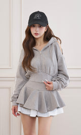 モデル：158cm（着用サイズ：FREE　着用カラー：GRY）