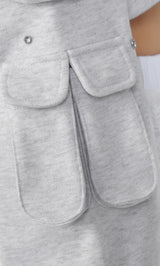 モデル：158cm（着用サイズ：FREE　着用カラー：GRY）