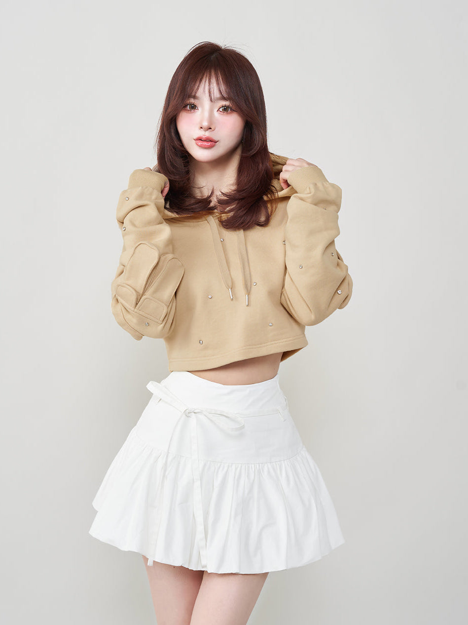 モデル：158cm（着用サイズ：FREE　着用カラー：BEG）