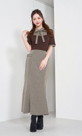 モデル：158cm（着用サイズ：FREE　着用カラー：BRN）