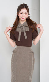 モデル：158cm（着用サイズ：FREE　着用カラー：BRN）