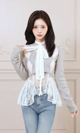 モデル：158cm（着用サイズ：FREE　着用カラー：GRY）