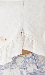 モデル：158cm（着用サイズ：FREE　着用カラー：WHT）