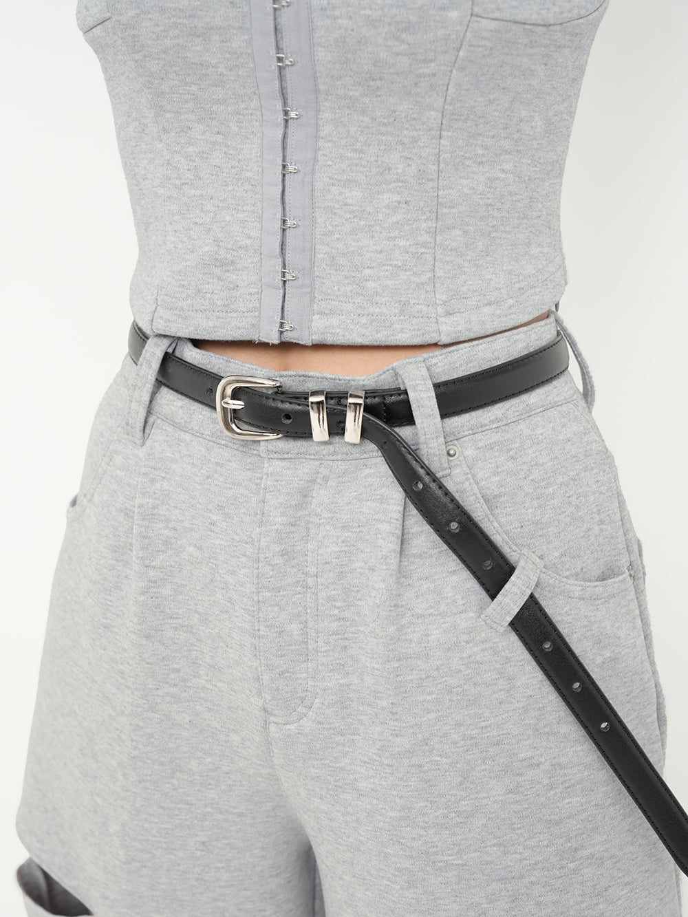 モデル：158cm（着用サイズ：S　着用カラー：GRY）