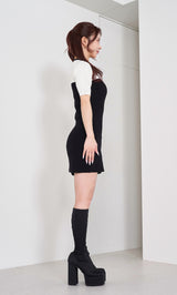 モデル：158cm（着用サイズ：FREE　着用カラー：BLK）
