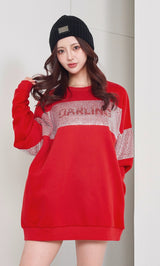 モデル：158cm（着用サイズ：FREE　着用カラー：RED）
