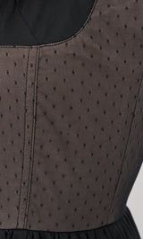 モデル：158cm（着用サイズ：FREE　着用カラー：BLK）