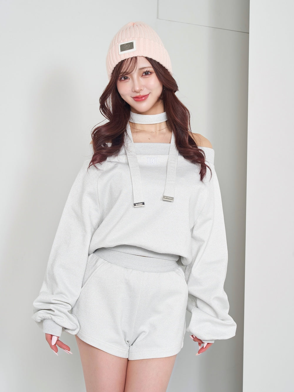 オフショルラメスウェットトップス – Darich (ダーリッチ)