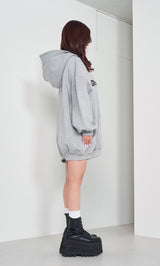 モデル：158cm（着用サイズ：FREE　着用カラー：GRY）