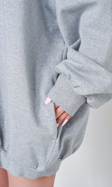 モデル：158cm（着用サイズ：FREE　着用カラー：GRY）