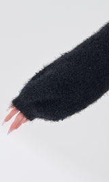 モデル：158cm（着用サイズ：FREE　着用カラー：BLK）