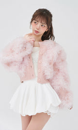 モデル：158cm（着用サイズ：FREE　着用カラー：PNK）