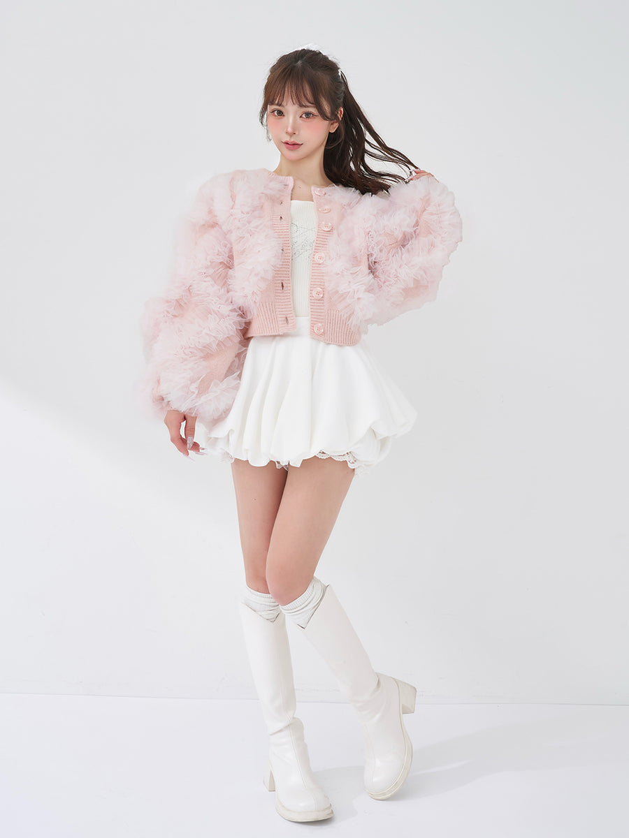 モデル：158cm（着用サイズ：FREE　着用カラー：PNK）