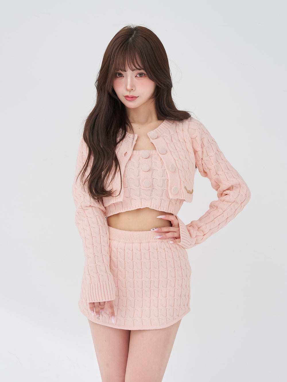 モデル：158cm（着用サイズ：FREE　着用カラー：PNK）