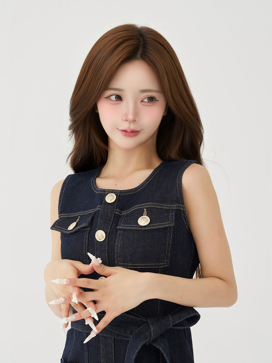 モデル：158cm（着用サイズ：FREE　着用カラー：IND）