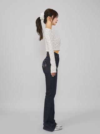 モデル：158cm（着用サイズ：FREE　着用カラー：WHT）
