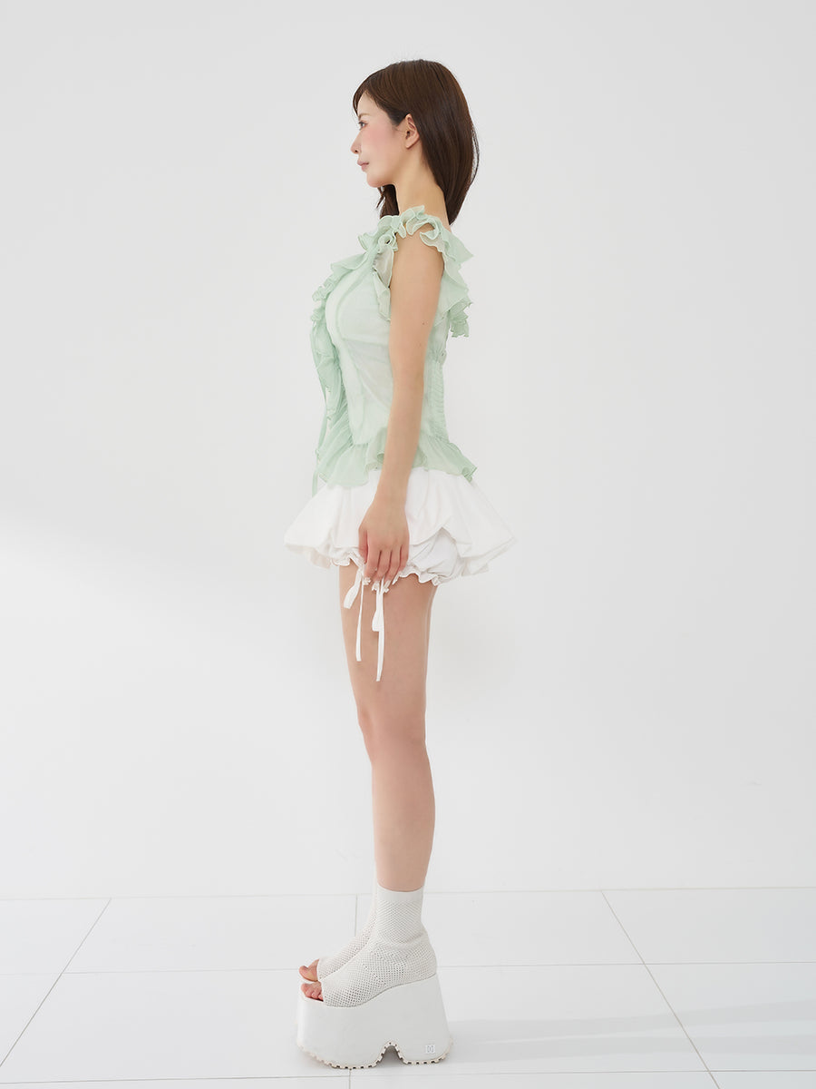 モデル：158cm（着用サイズ：FREE　着用カラー：MNT）