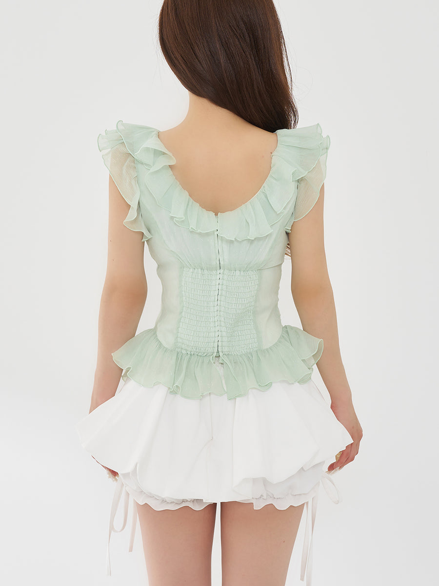 モデル：158cm（着用サイズ：FREE　着用カラー：MNT）