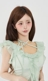 モデル：158cm（着用サイズ：FREE　着用カラー：MNT）