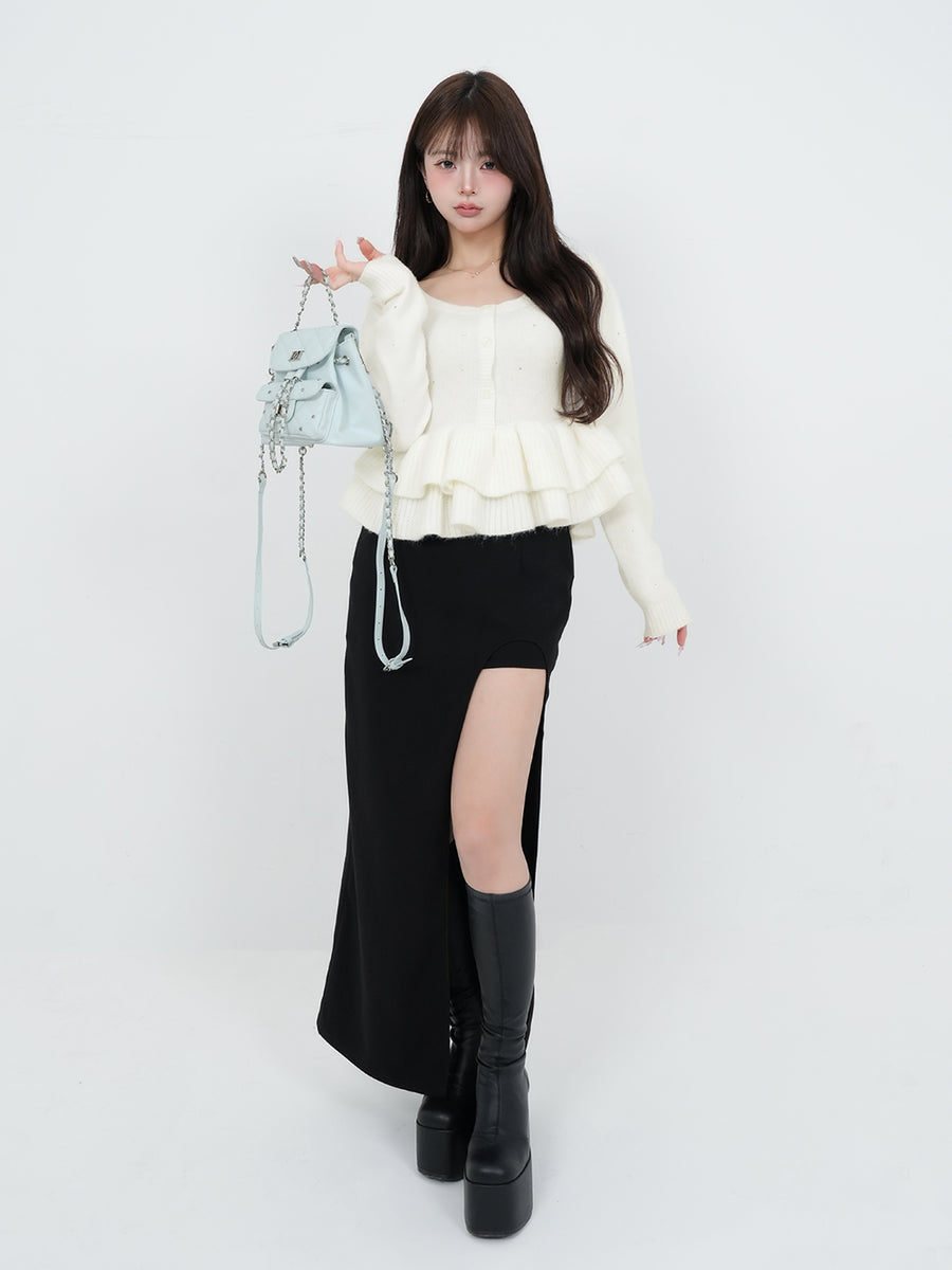 モデル：158cm（着用サイズ：FREE　着用カラー：WHT）