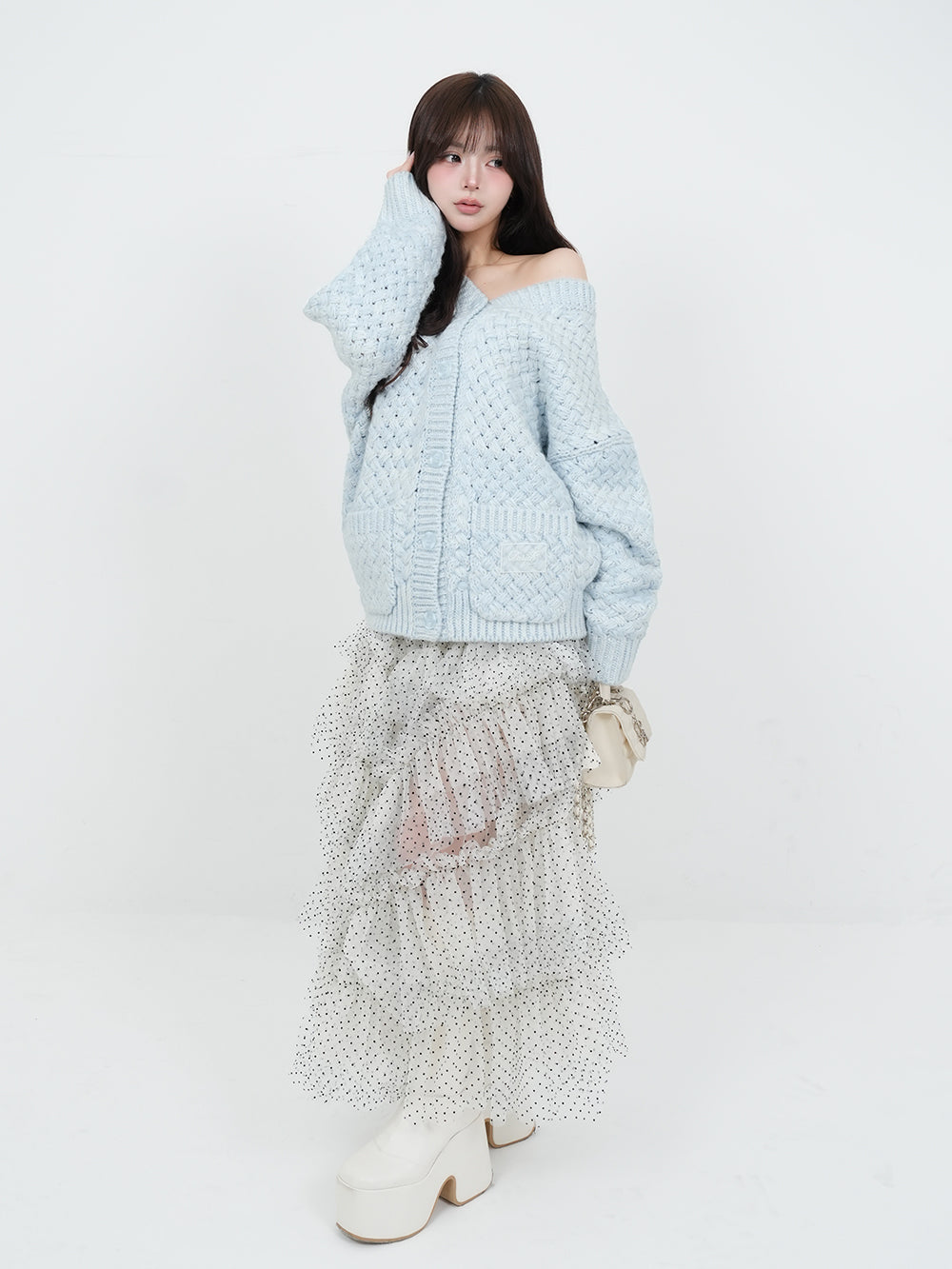 アントルラックボリュームニットカーディガン