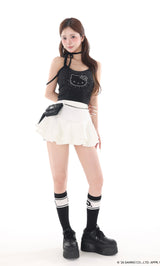 モデル：158cm（着用サイズ：FREE　着用カラー：BLK）