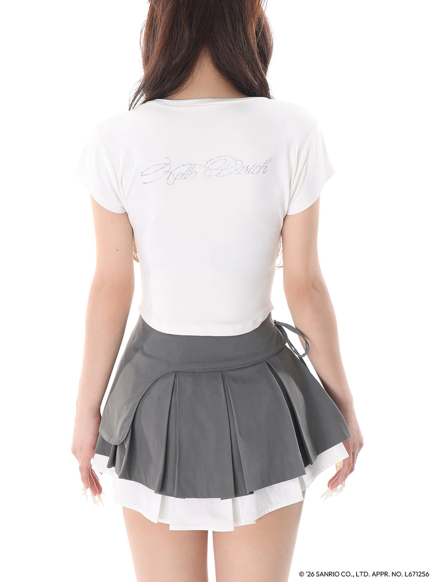 モデル：158cm（着用サイズ：FREE　着用カラー：WHT）