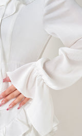 モデル：158cm（着用サイズ：FREE　着用カラー：WHT）