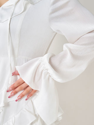 モデル：158cm（着用サイズ：FREE　着用カラー：WHT）
