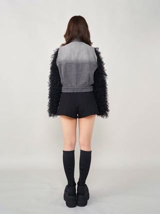 モデル：158cm（着用サイズ：FREE　着用カラー：BLK）