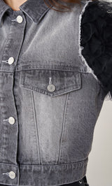 モデル：158cm（着用サイズ：FREE　着用カラー：BLK）