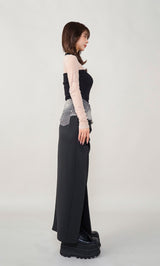 モデル：158cm（着用サイズ：S　着用カラー：BLK）
