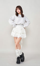 モデル：158cm（着用サイズ：FREE　着用カラー：WHT）