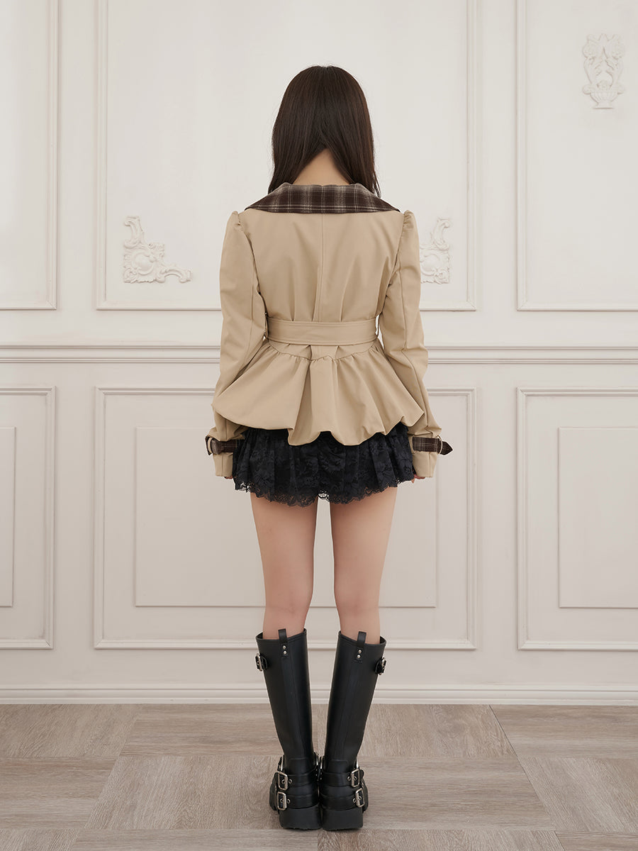 モデル：158cm（着用サイズ：FREE　着用カラー：BEG）