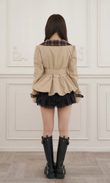 モデル：158cm（着用サイズ：FREE　着用カラー：BEG）