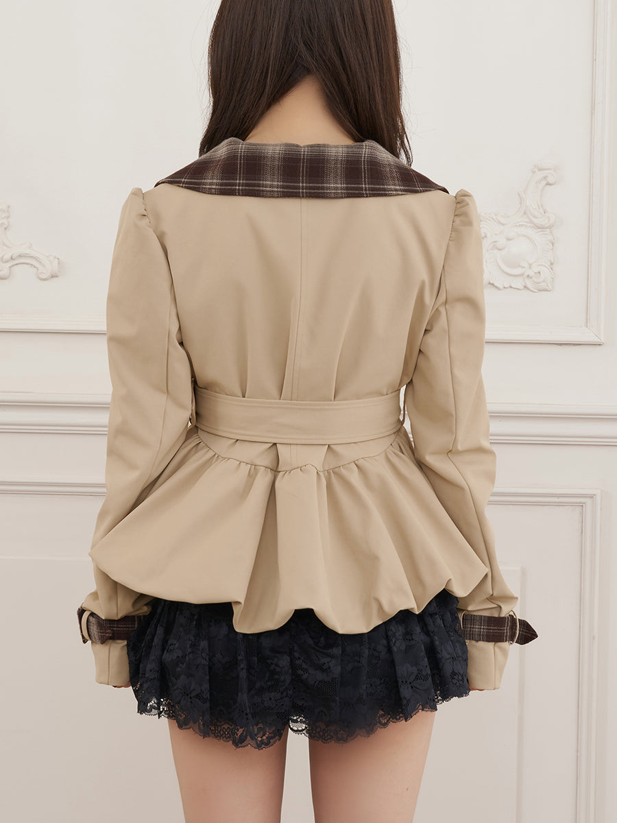 モデル：158cm（着用サイズ：FREE　着用カラー：BEG）