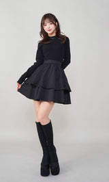 モデル：158cm（着用サイズ：FREE　着用カラー：BLK）