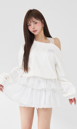 定価以下♡ ダーリッチ Darich ホルターレースワンショルスウェットトップス ホルターレースワンショルスウェットトップス – Darich