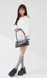 モデル：158cm（着用サイズ：FREE　着用カラー：WHT）