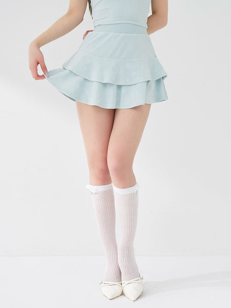 Signature DR Velour Miniskirt