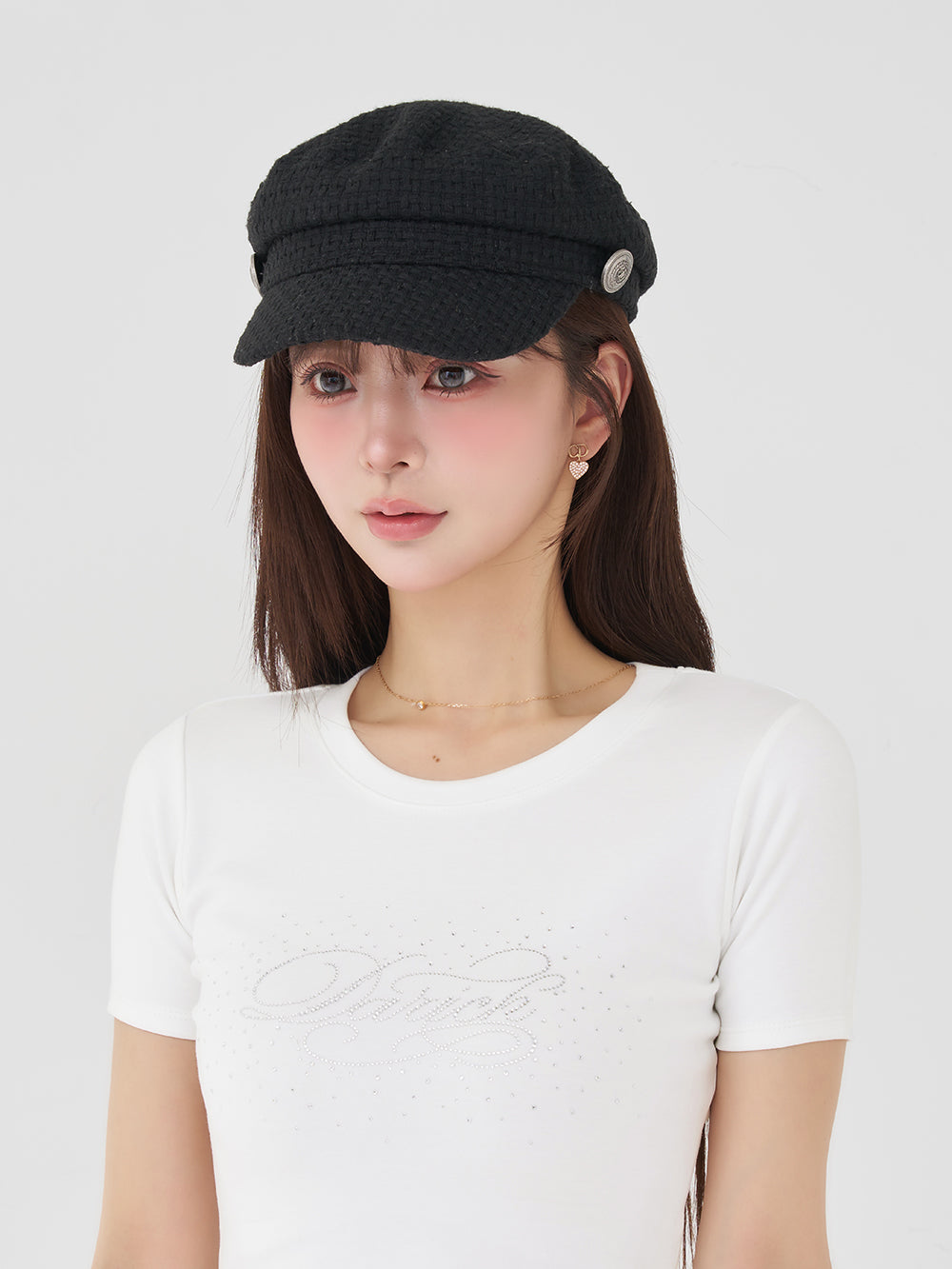 モデル：158cm（着用サイズ：FREE　着用カラー：WHT）