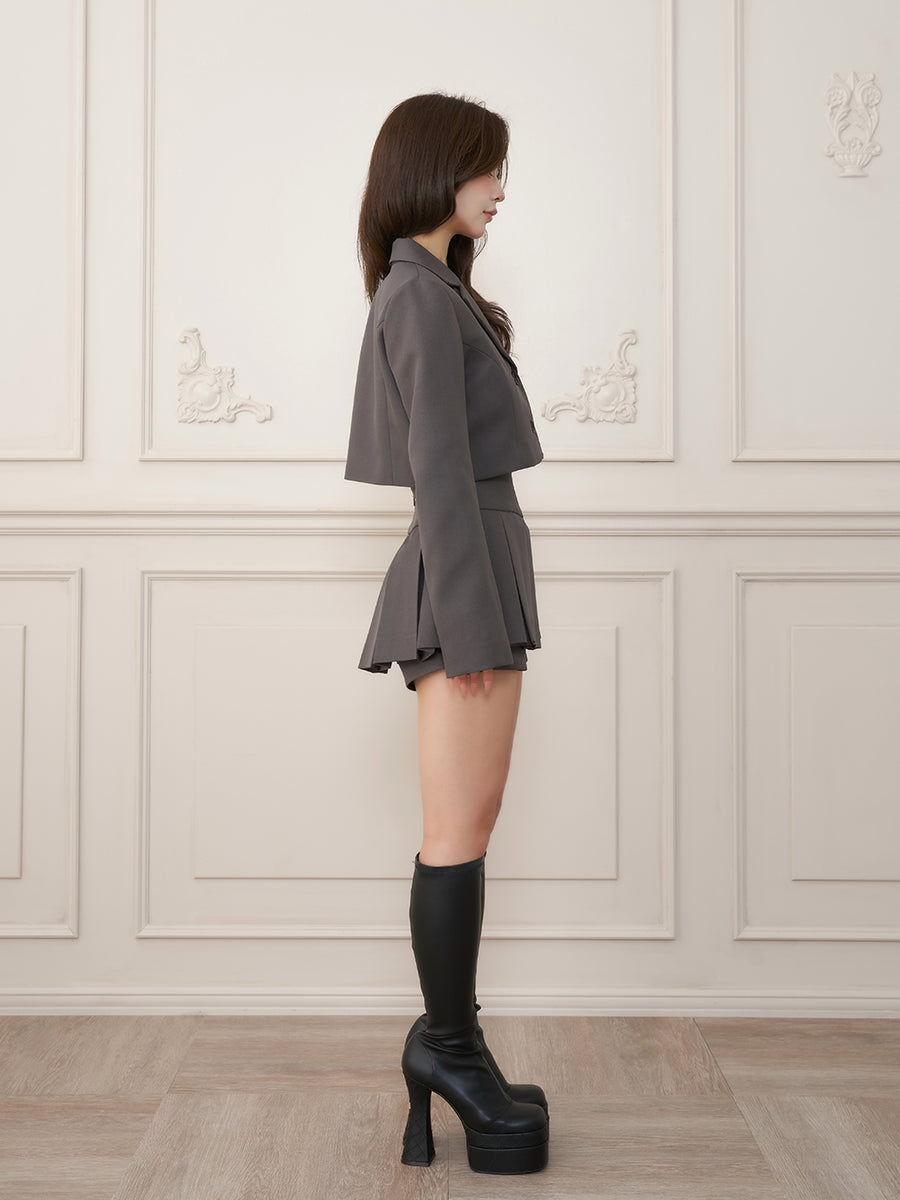 モデル：158cm（着用サイズ：S　着用カラー：GRY）