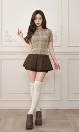 モデル：158cm（着用サイズ：S　着用カラー：BRN）