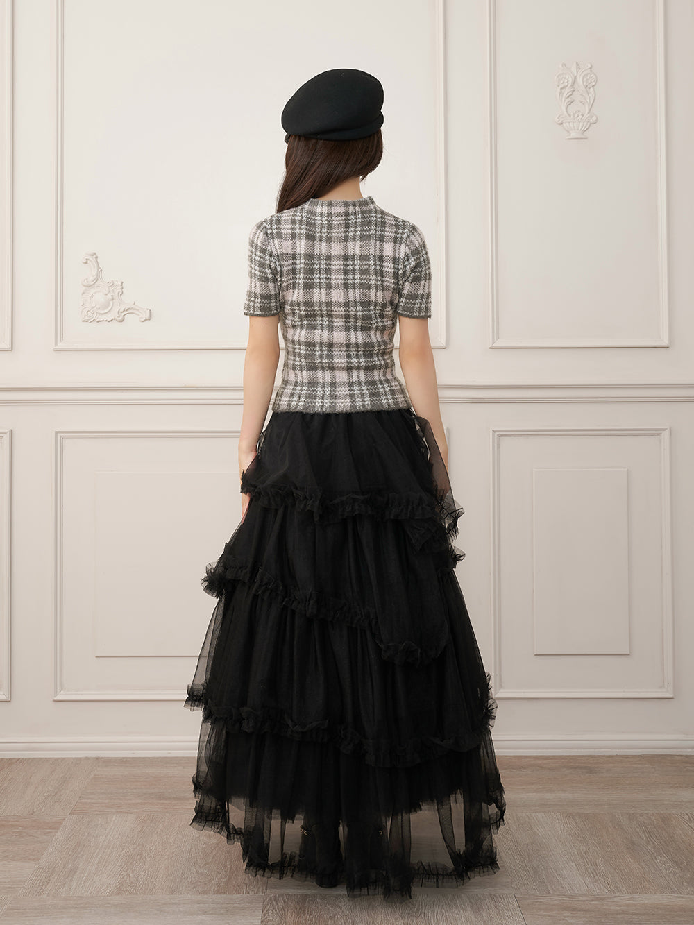 モデル：158cm（着用サイズ：FREE　着用カラー：GRY）