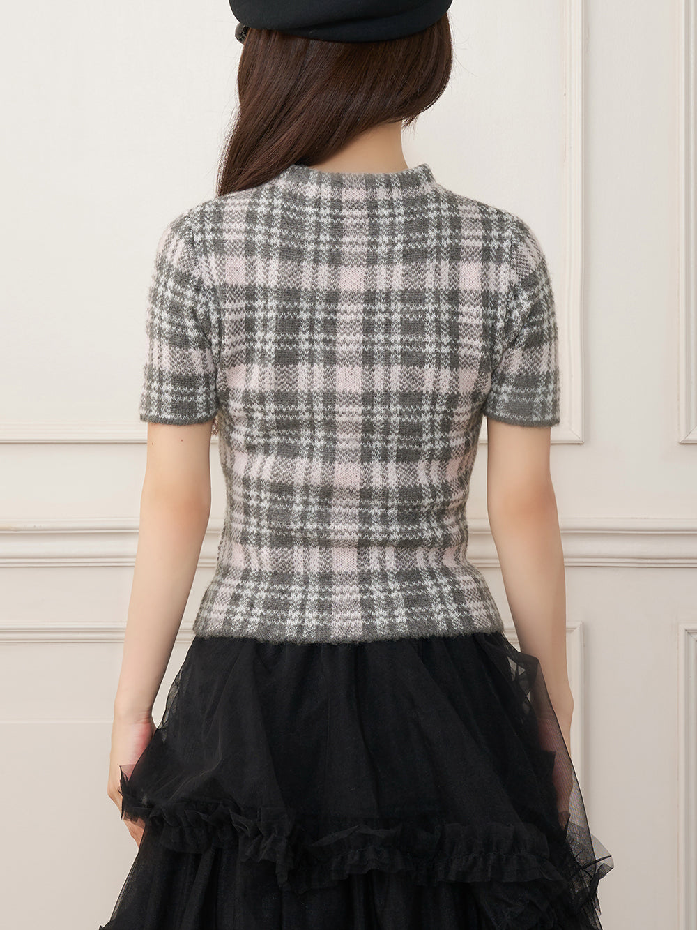モデル：158cm（着用サイズ：FREE　着用カラー：GRY）