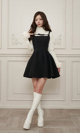 モデル：158cm（着用サイズ：FREE　着用カラー：BLK）