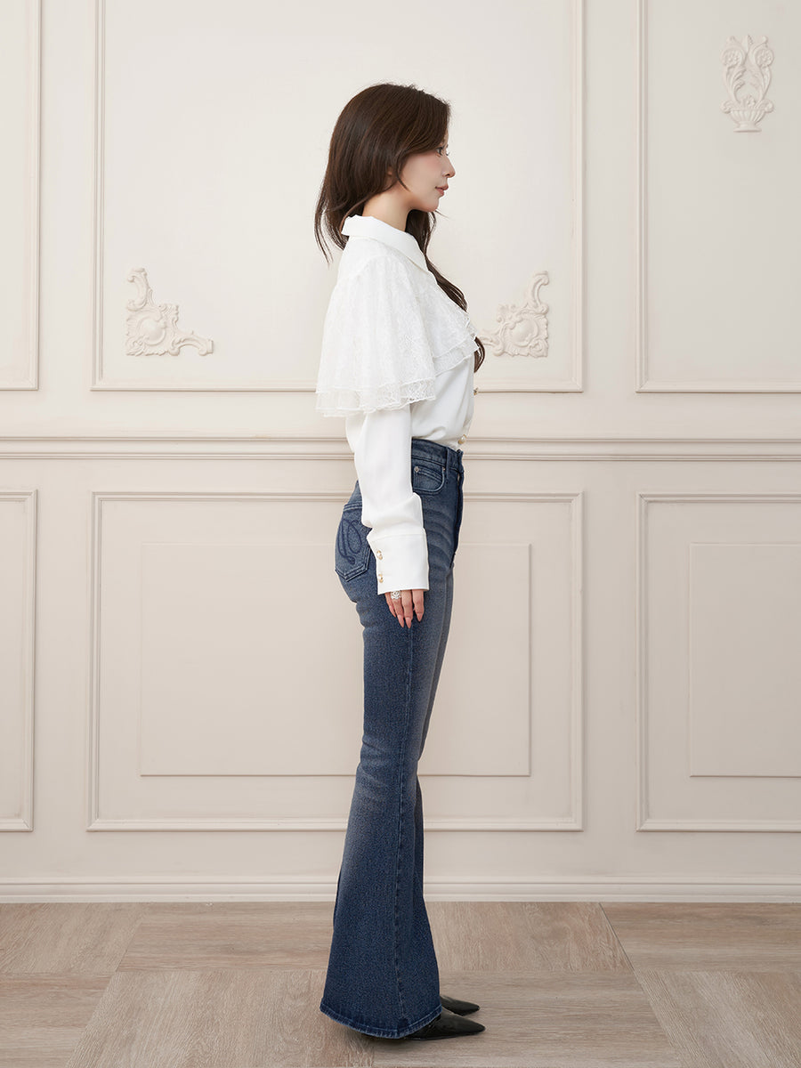 モデル：158cm（着用サイズ：FREE　着用カラー：WHT）