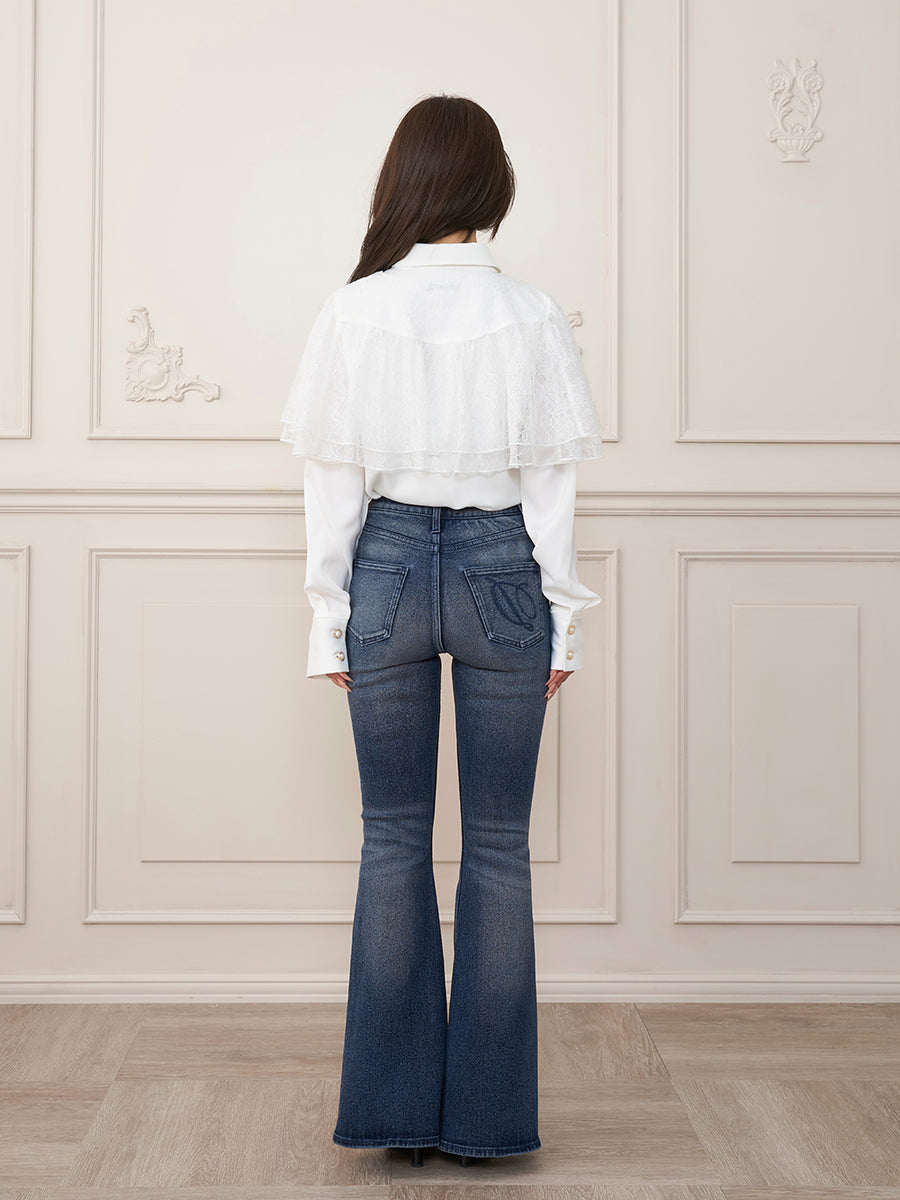 モデル：158cm（着用サイズ：FREE　着用カラー：WHT）