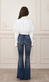 モデル：158cm（着用サイズ：FREE　着用カラー：WHT）